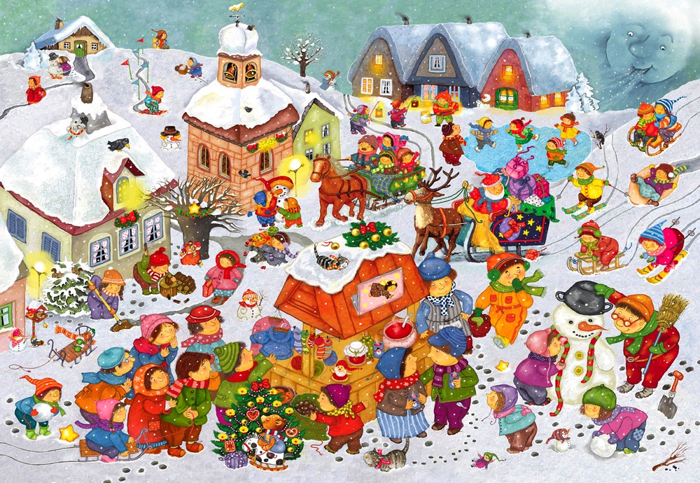 Wimmelbilder Weihnachten: A Festive World of Drawing Fun!